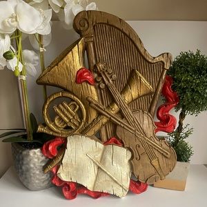 Homco Musical Instruments Wall Decor 20”